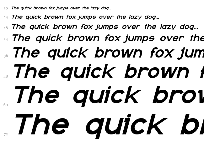 Kanno font waterfall